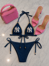 "Diamond District" Denim Bikini